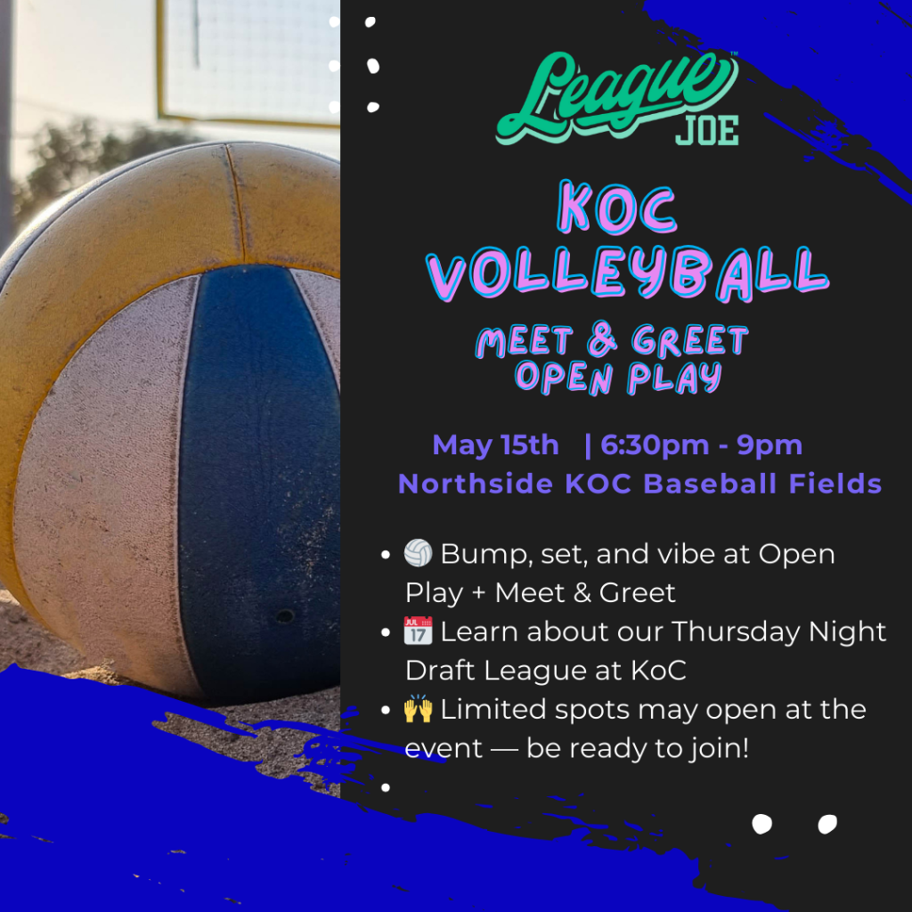 KOC Open Play Volleyball Logo